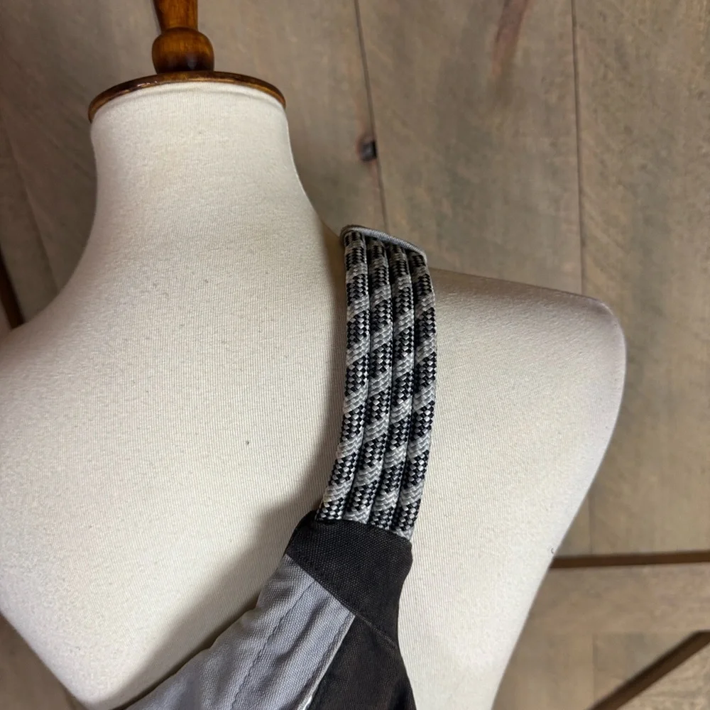 Kavu blue and gray Original rope sling bag with adjustable straps